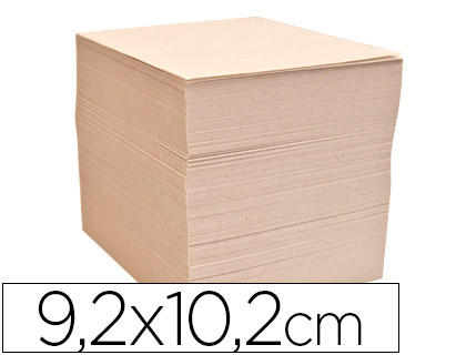 Taco de 1.000 notas Liderpapel reciclado 92 x 102mm. crema